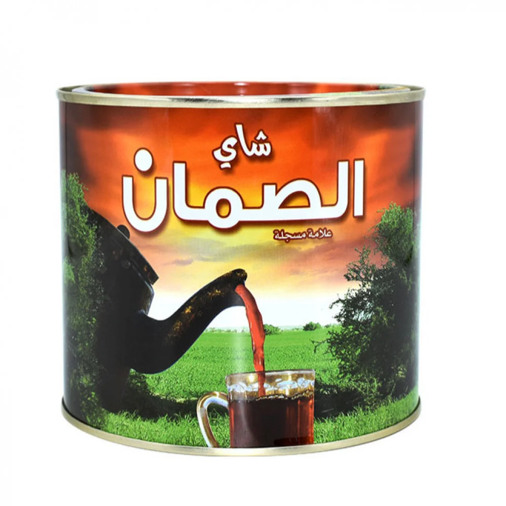 شاي الصمان علبة حديد مدور 360 جرام